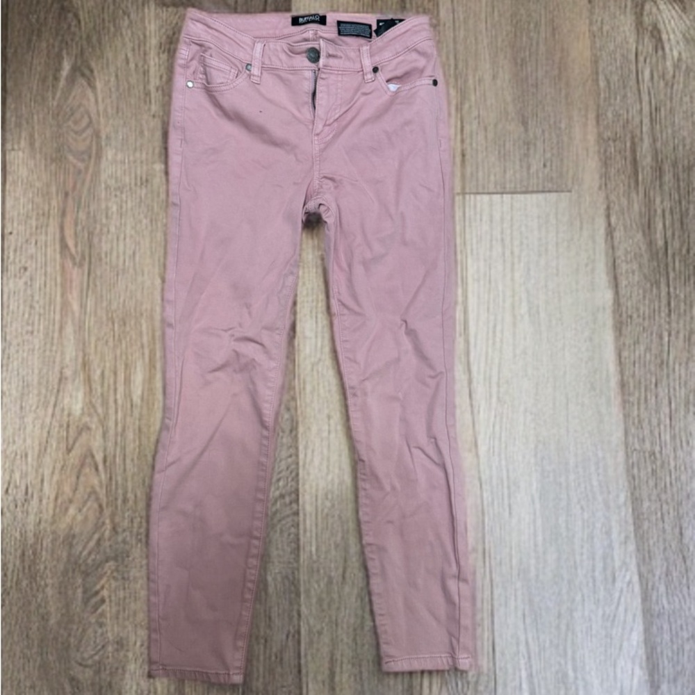 Buffalo David Bitton Mid-Rise Pink Jeans